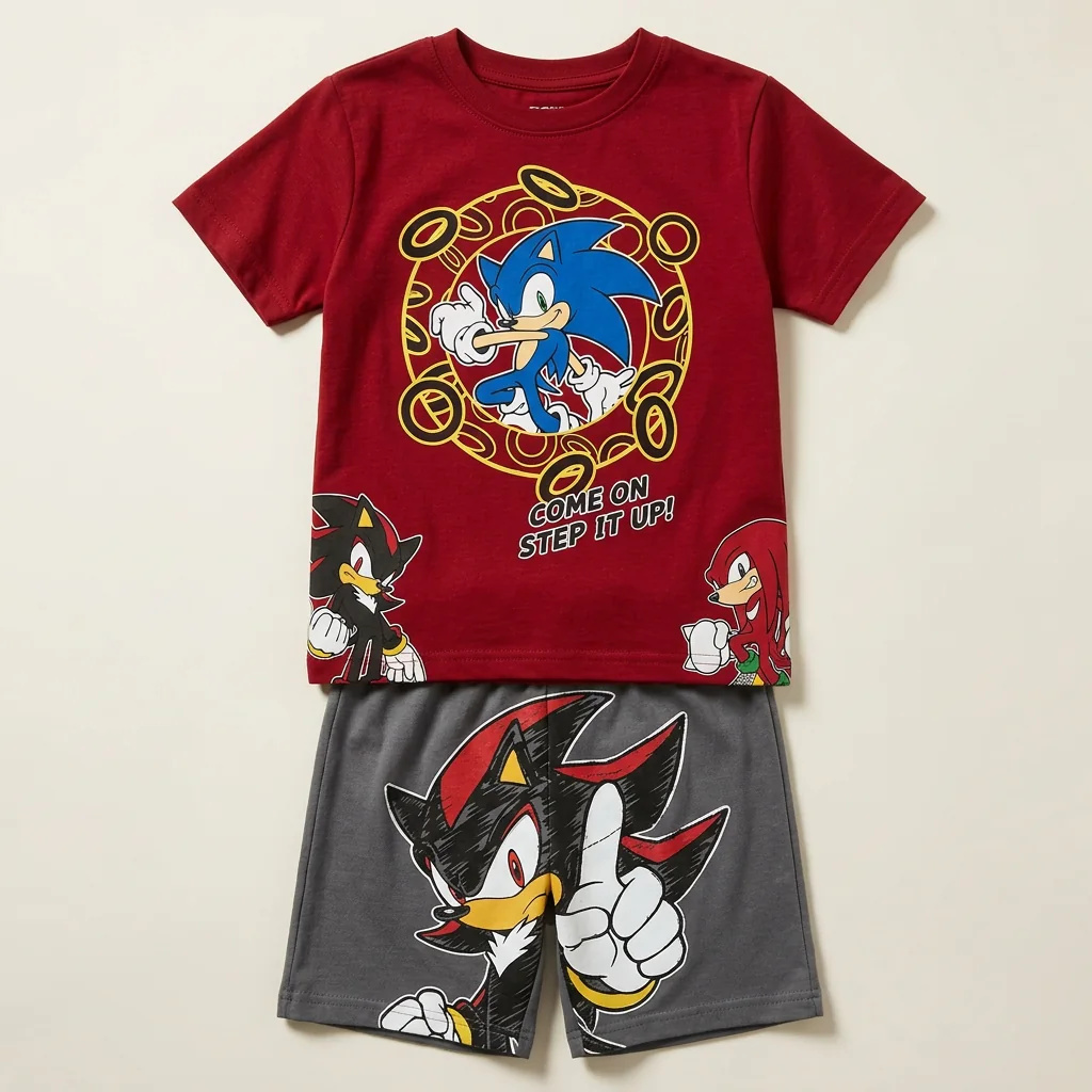 Conjunto infantil Sonic
